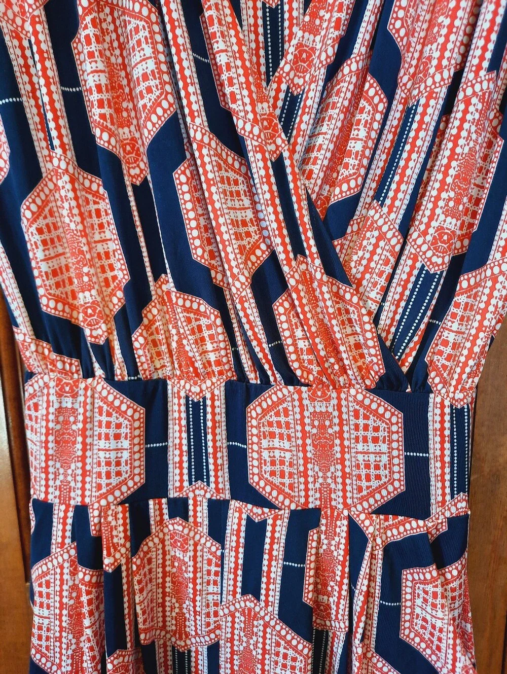 T-Bags Of Los Angeles Geometric Sleeveless Shorts Romper Pockets Size Large - Picture 7 of 16